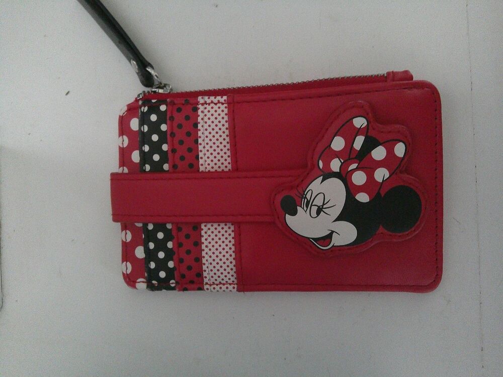 Disney Parks Minnie Mouse Mini   Credit Card Wallet Women /Girls